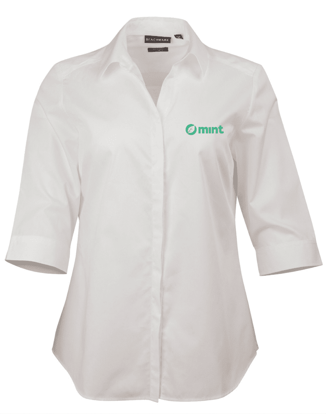 M8110Q Barkley Ladies Taped Seam 3/4 Sleeve Shirt