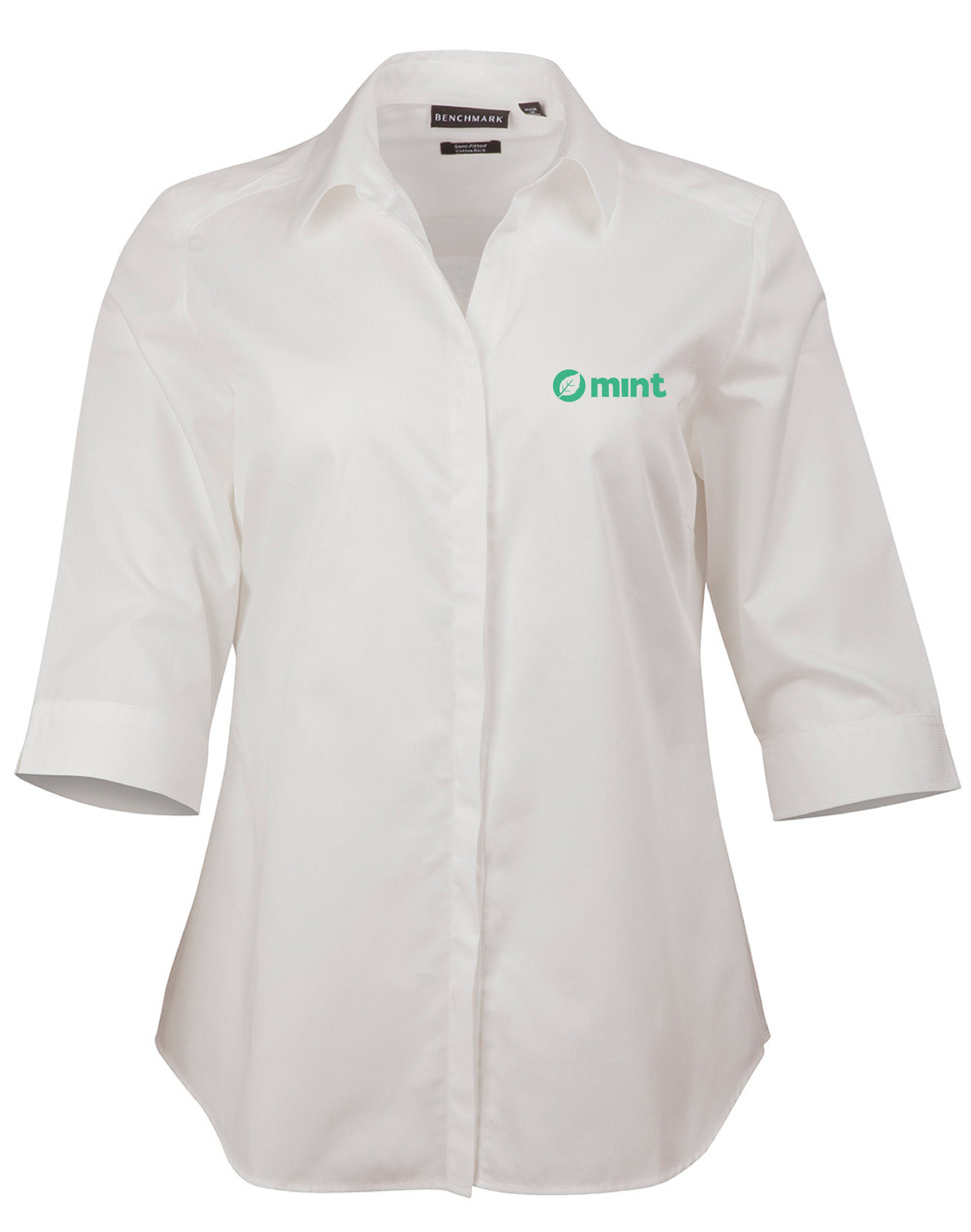 M8110Q Barkley Ladies Taped Seam 3/4 Sleeve Shirt