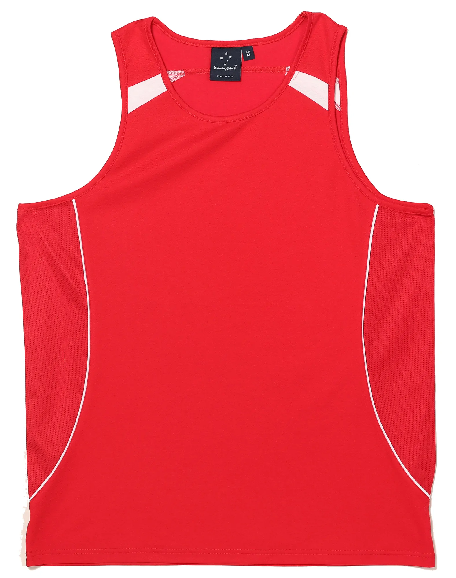 SL53_RedWhite_l Legend Singlet Men’s