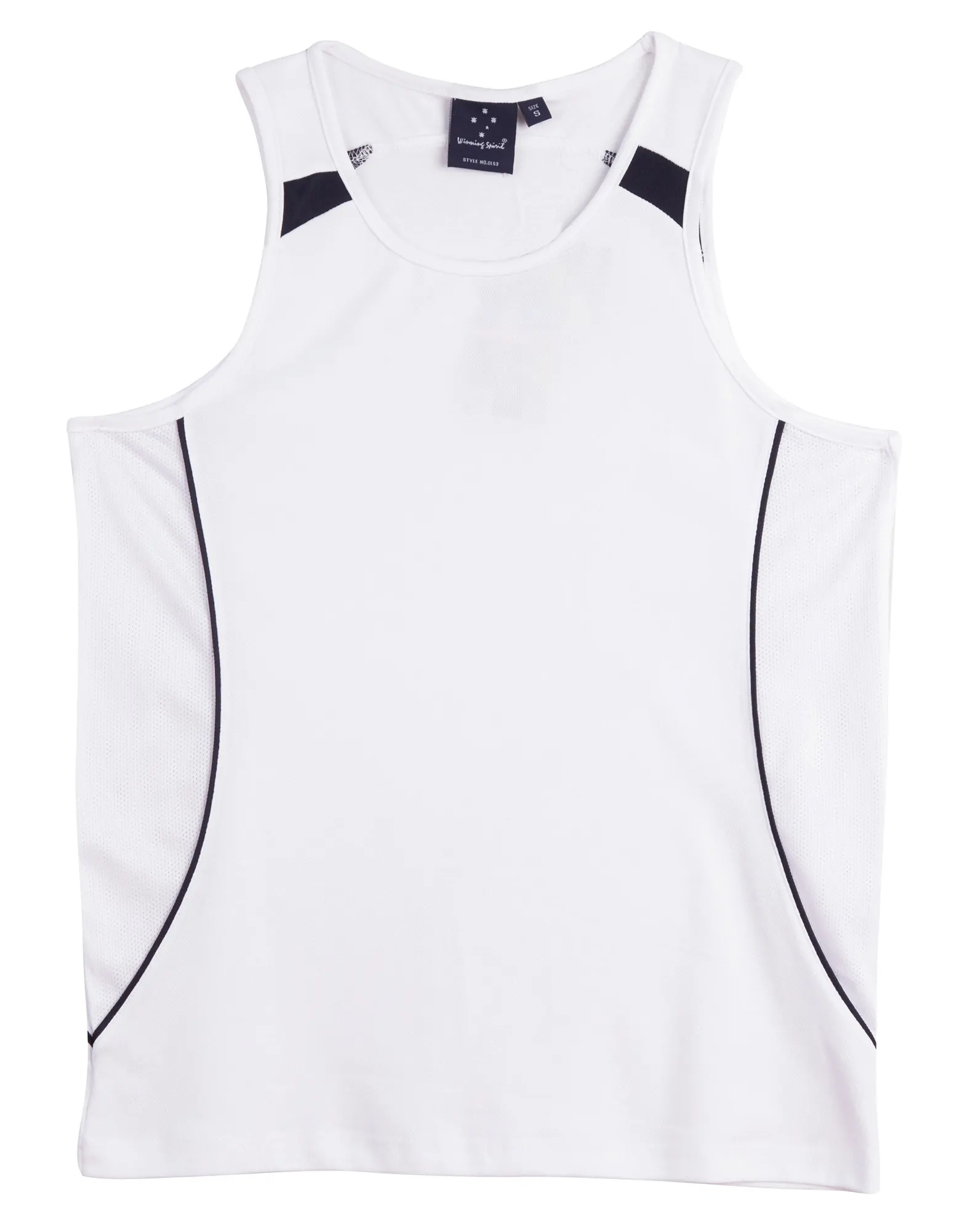 SL53_WhiteNavy_l Legend Singlet Men’s