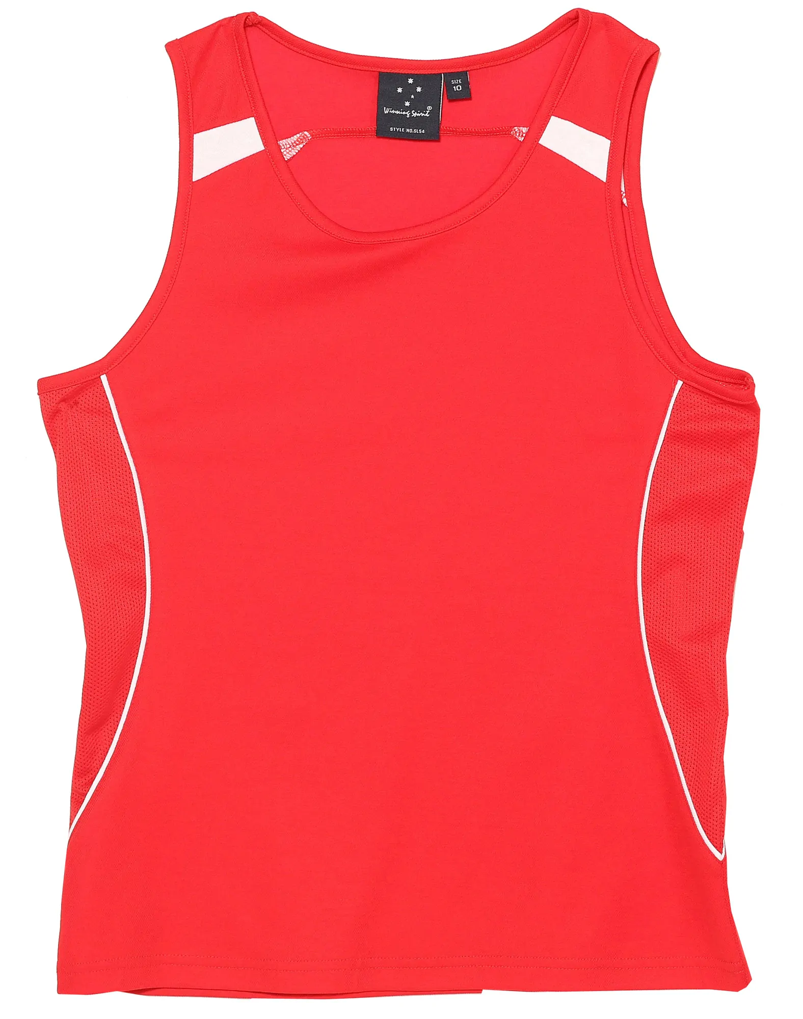 SL54_RedWhite_l Legend Singlet Ladies’