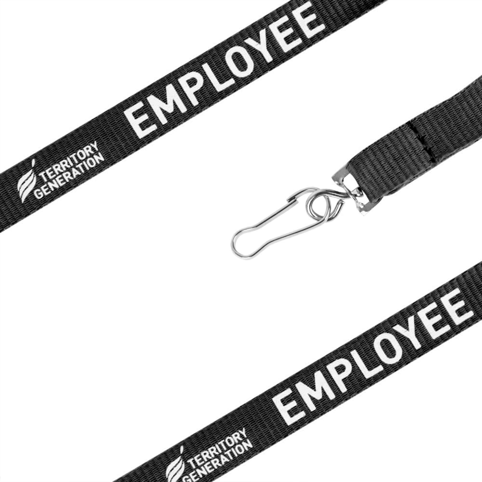 black Poly Hold Lanyard