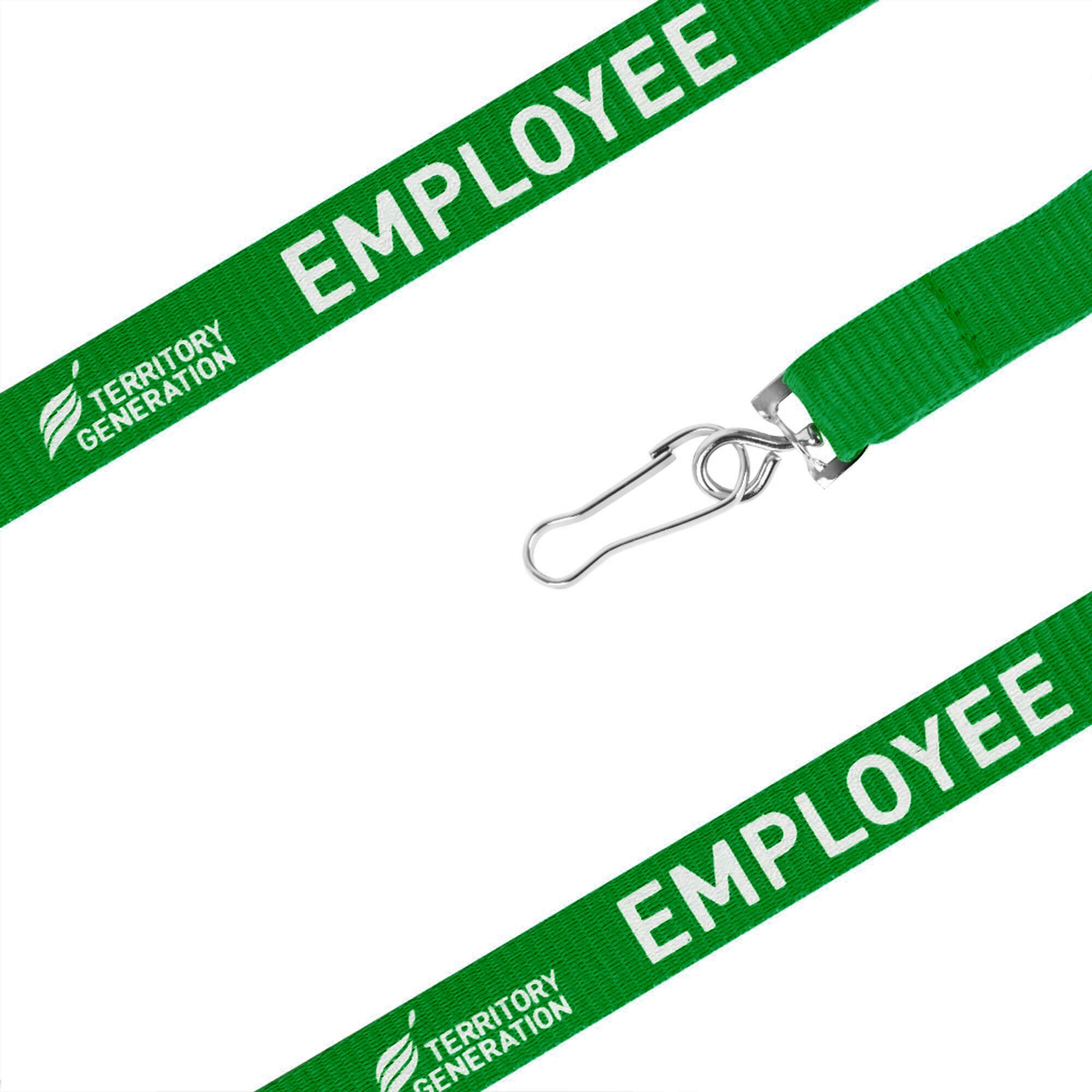 green Poly Hold Lanyard