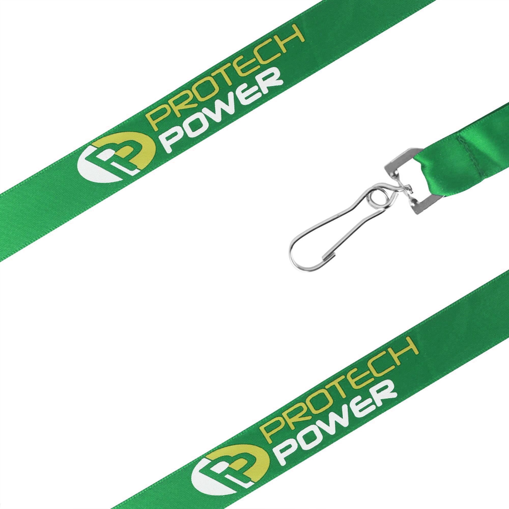 green Satin Lanyard