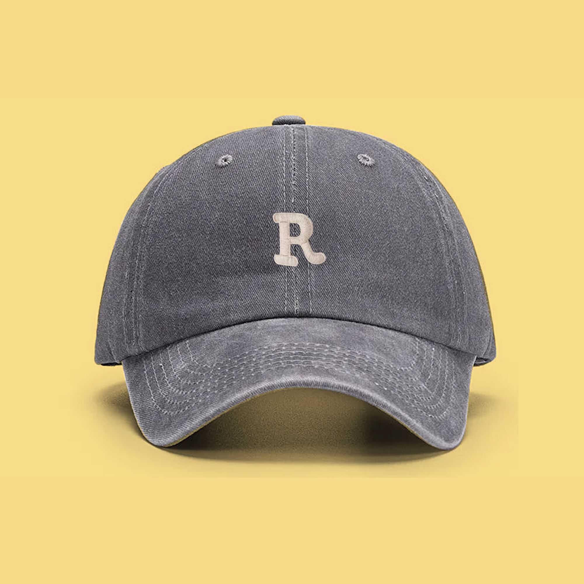 grey-washed-cap-front_.jpeg Washed Cotton Dad Cap