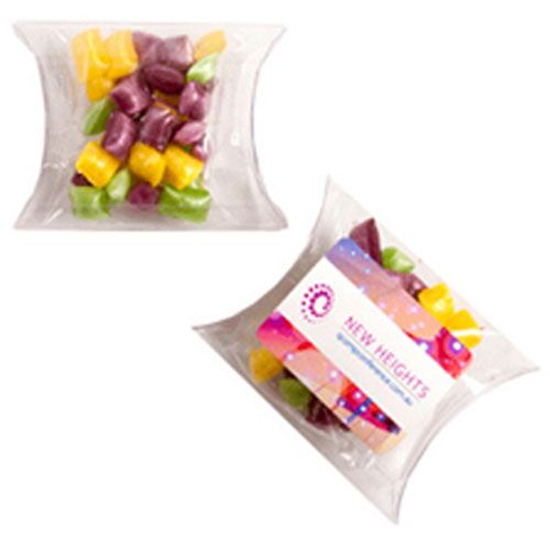Corporate Coloured Humbugs in Pillow Pack 20G