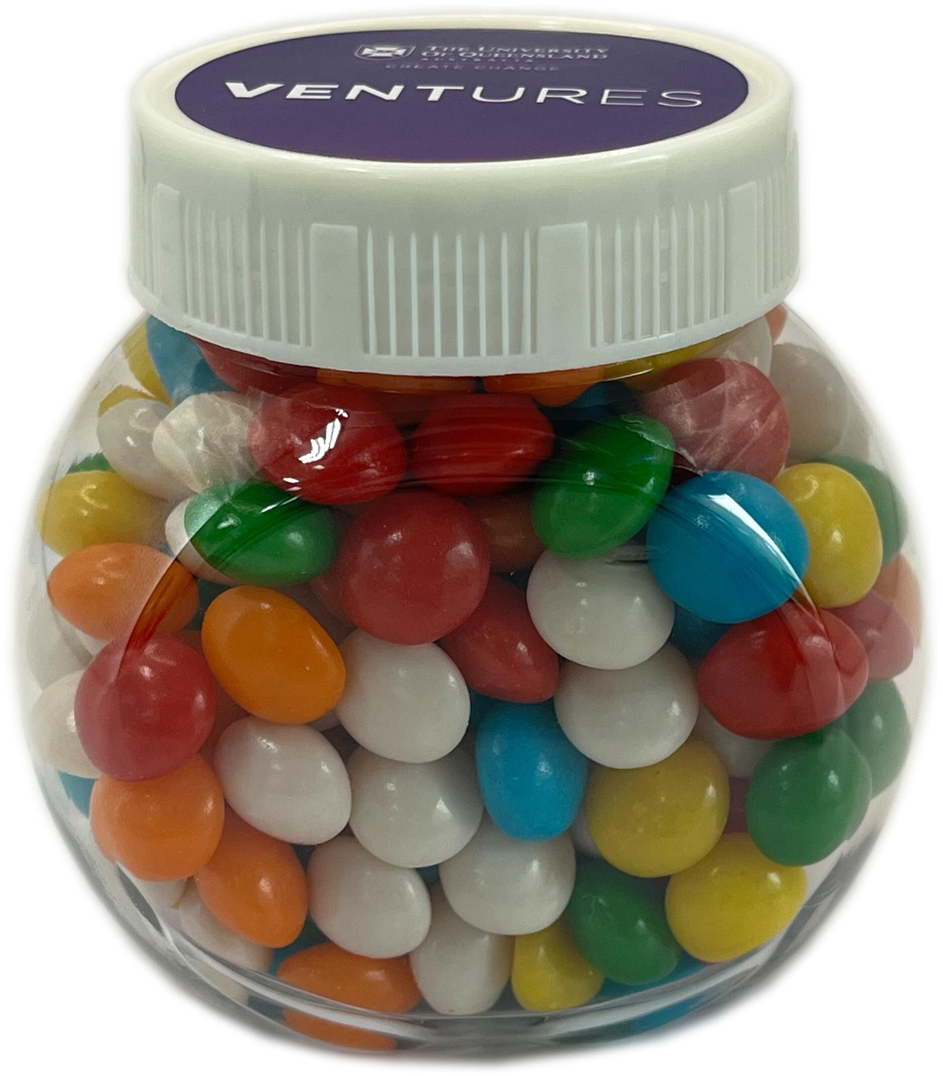 Plastic Jar filled with CHRISTMAS CHEWY Fruits 170g