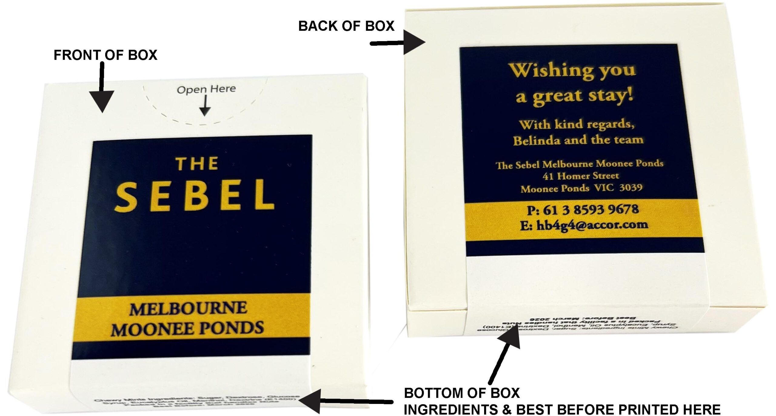 Flip Lid Cardboard Box with M&Ms 50g