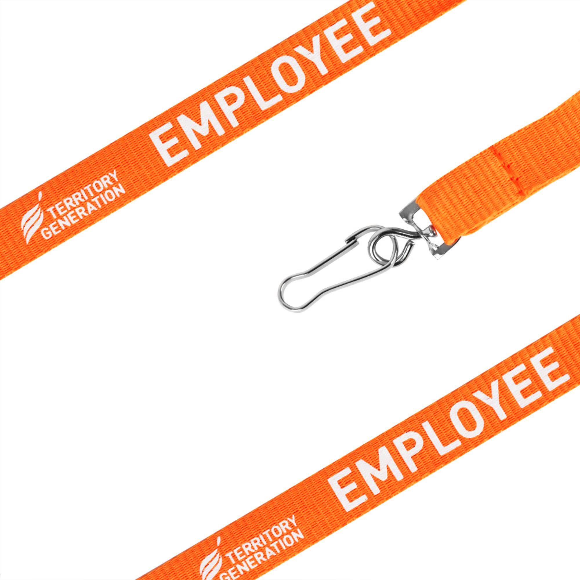 orange Poly Hold Lanyard