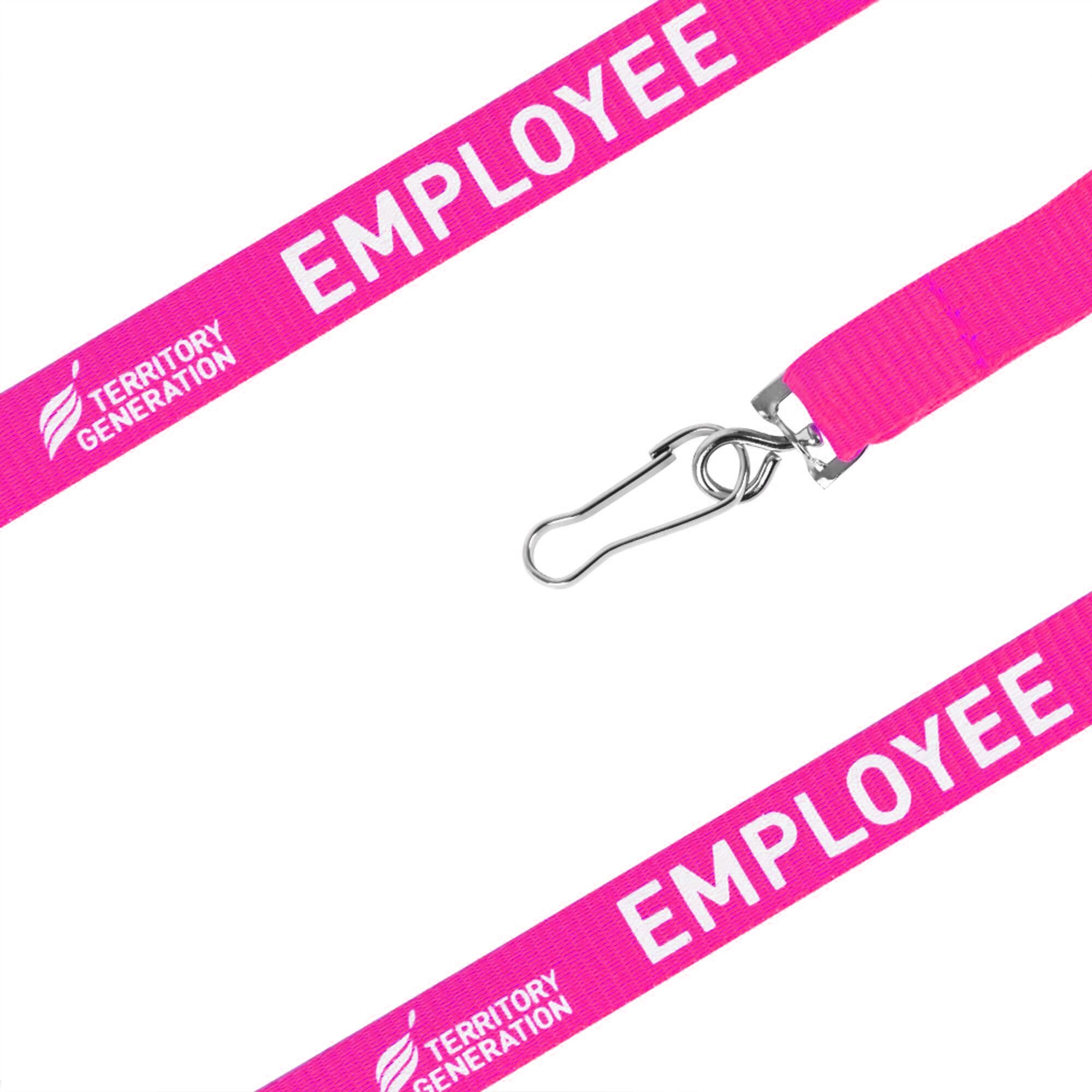 pink Poly Hold Lanyard