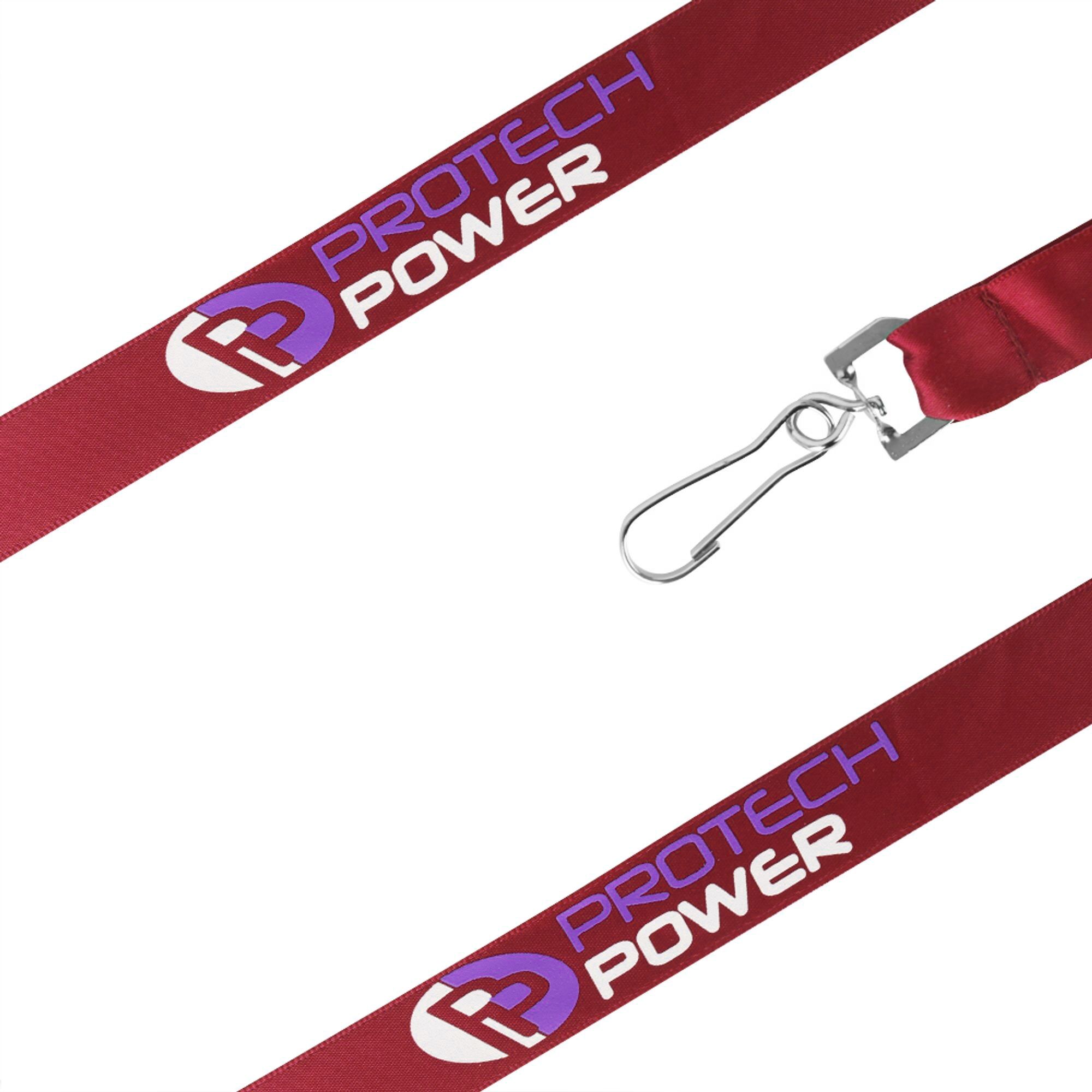 red Satin Lanyard
