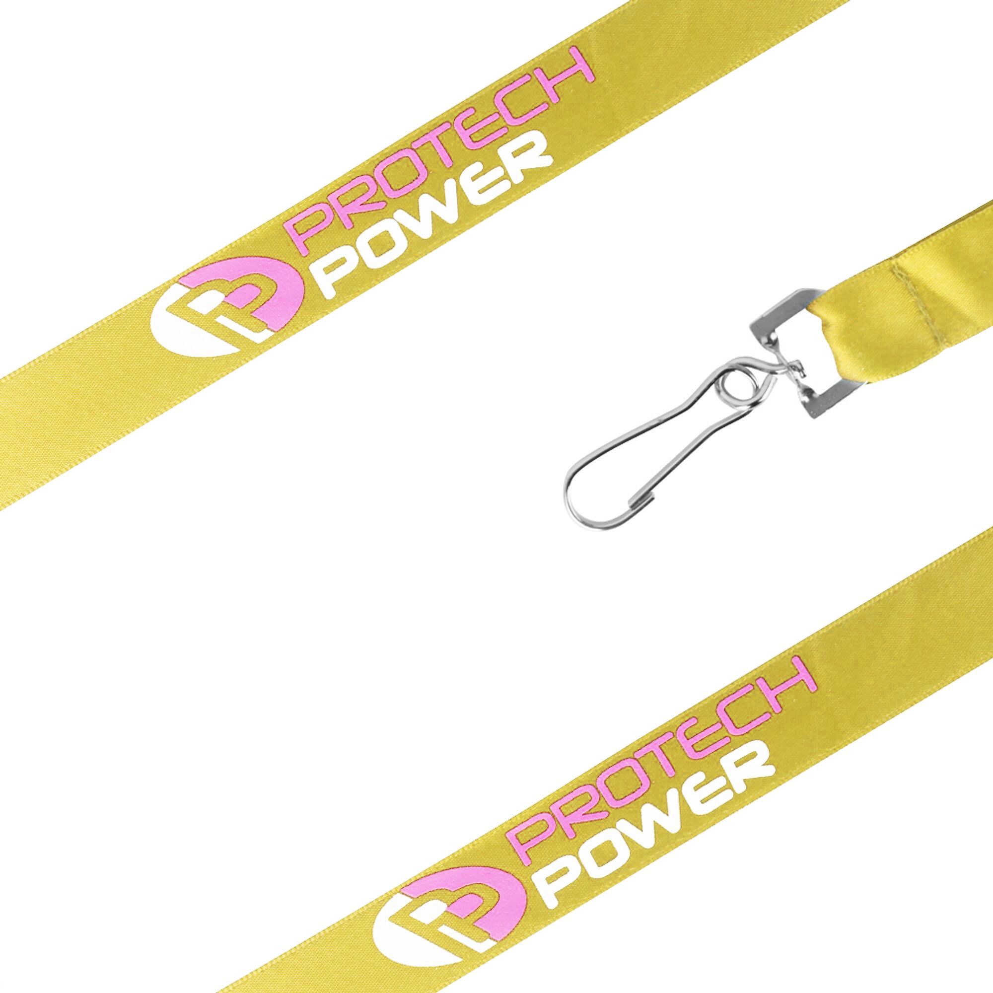 yellow Satin Lanyard
