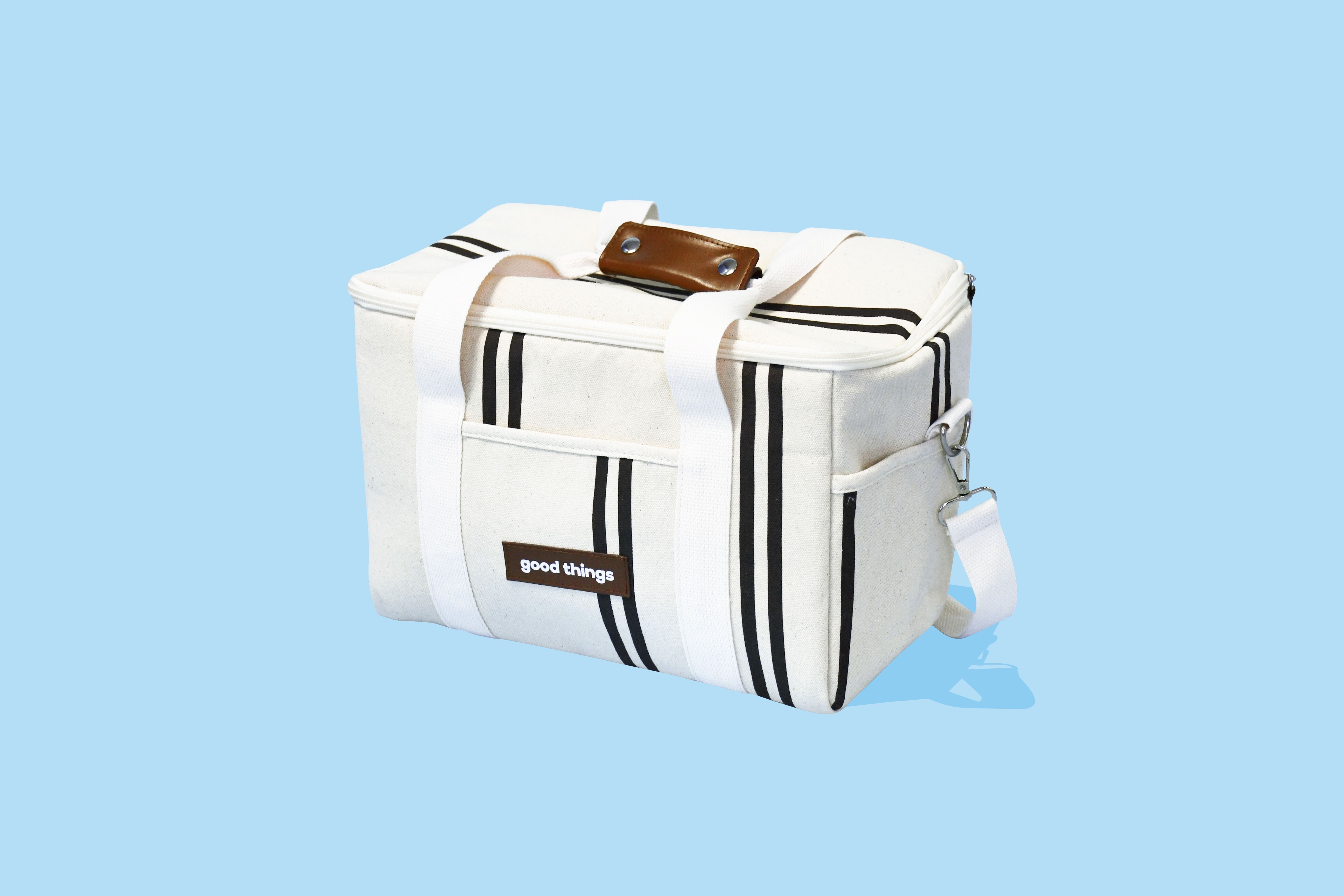 01_Grey Cooler Bag Canvas Cooler Bag