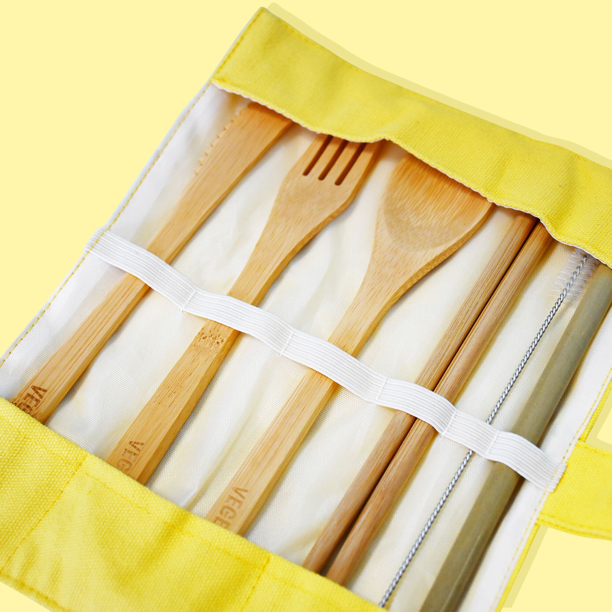 04_Vegemite_Cutlery Bamboo Cutlery in a Full Colour Cotton Pouch