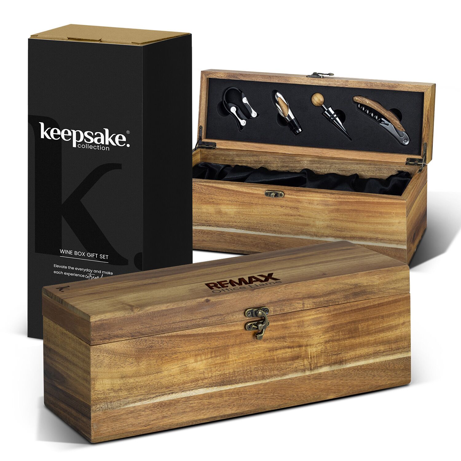124740-0-4.jpg REMAX Keepsake Wine Box Gift Set