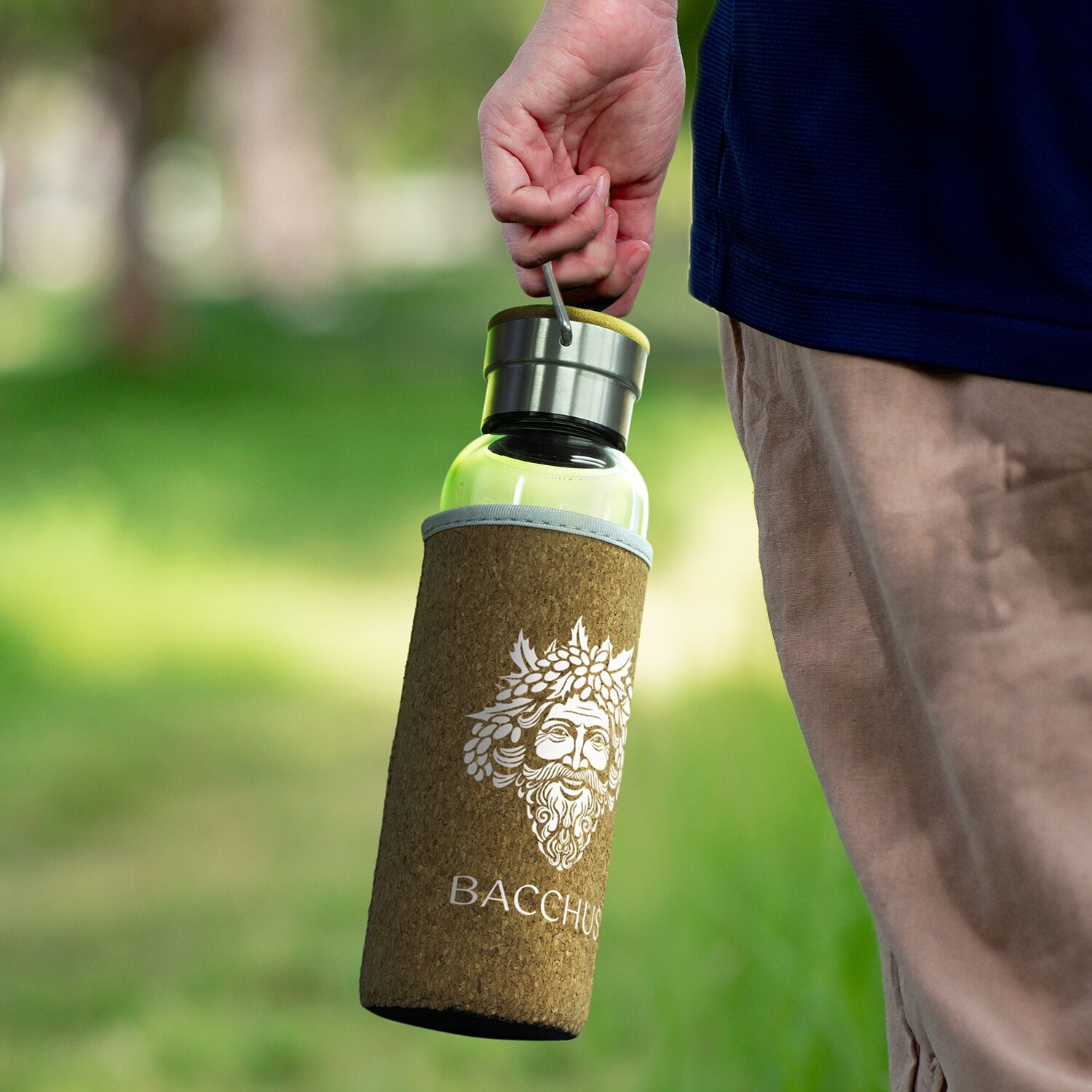 Nomad Glass Bottle – Cork Sleeve
