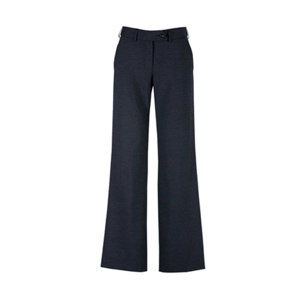 14015_navyblue Ladies Mid Rise Adjustable Waist Pant