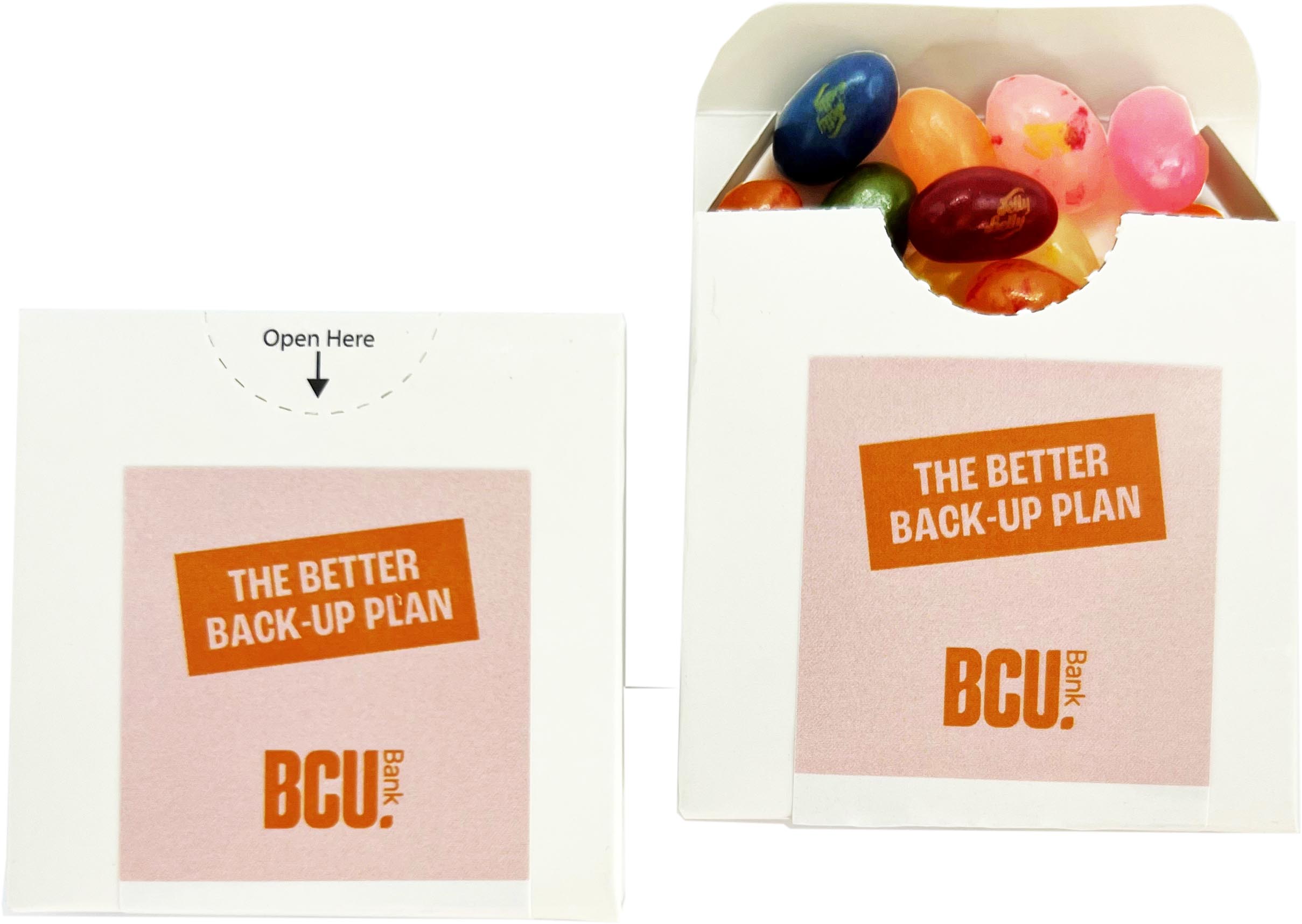 Flip Lid Cardboard Box with JELLY BELLY Jelly Beans 50g