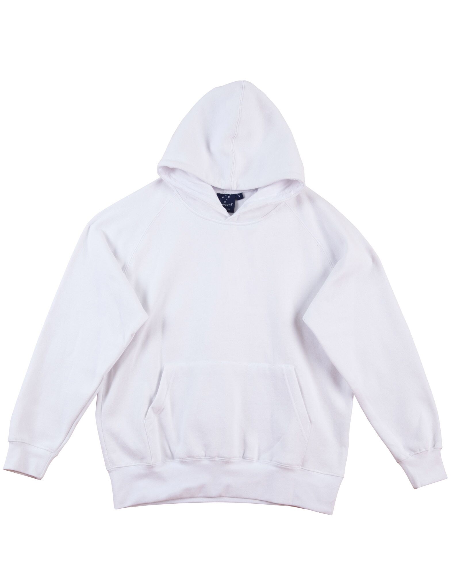 FL07K_White_l Warm Hug Kids’ Fleece Hoodie