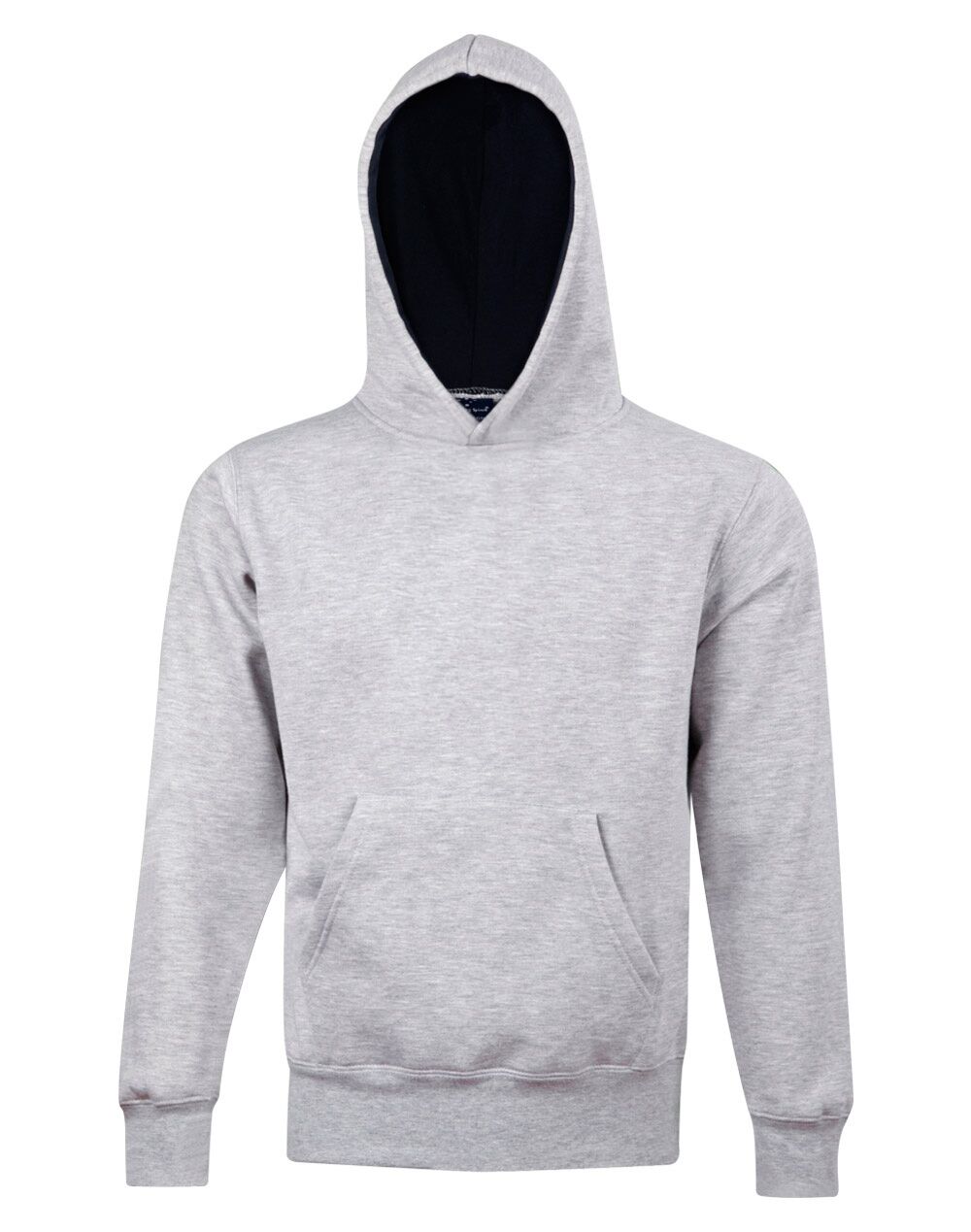 FL09K_GreyNavy_l Passion Fleece Hoodie Kids’