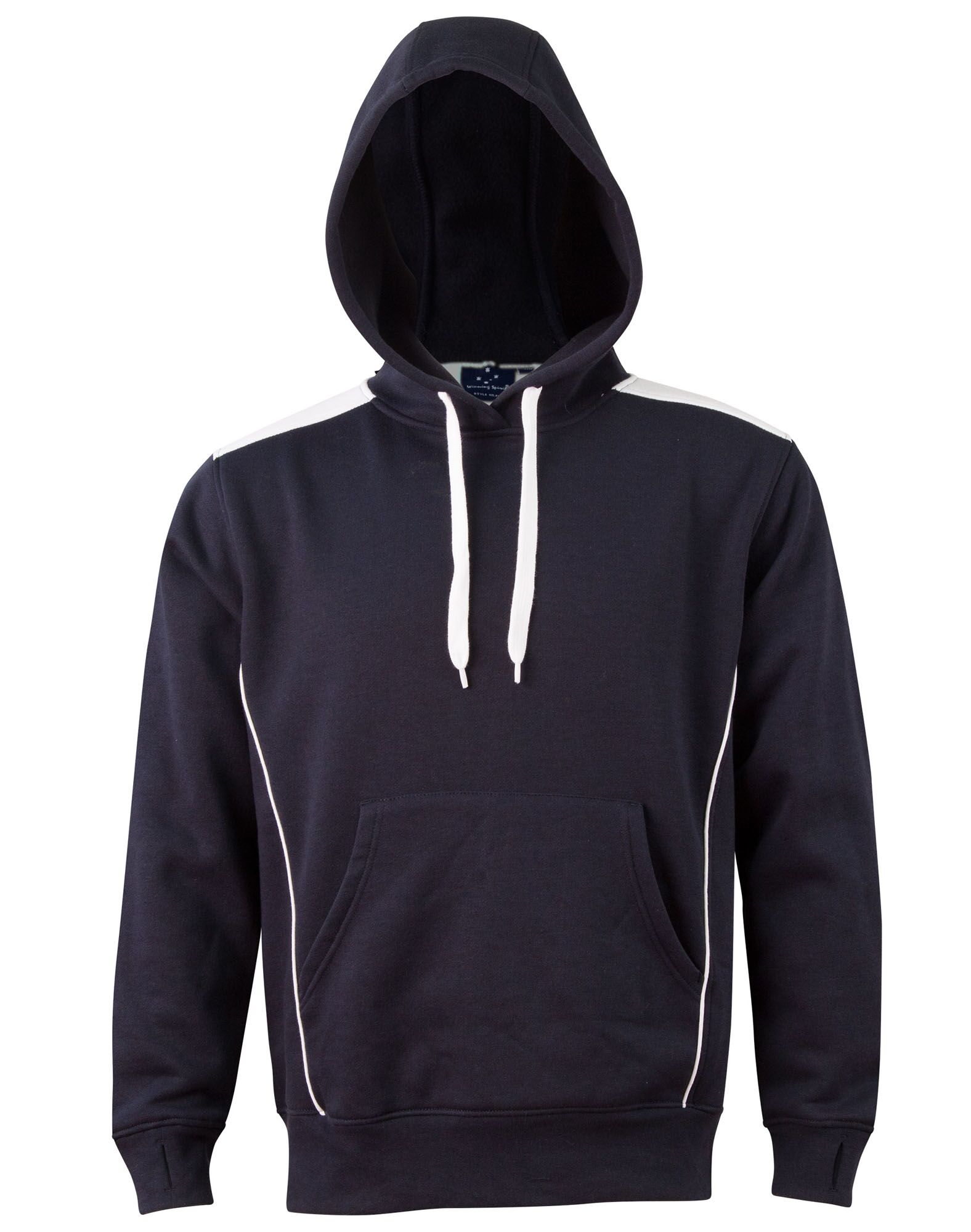 FL19_NavWht_l Croxton Hoodie Adult Unisex