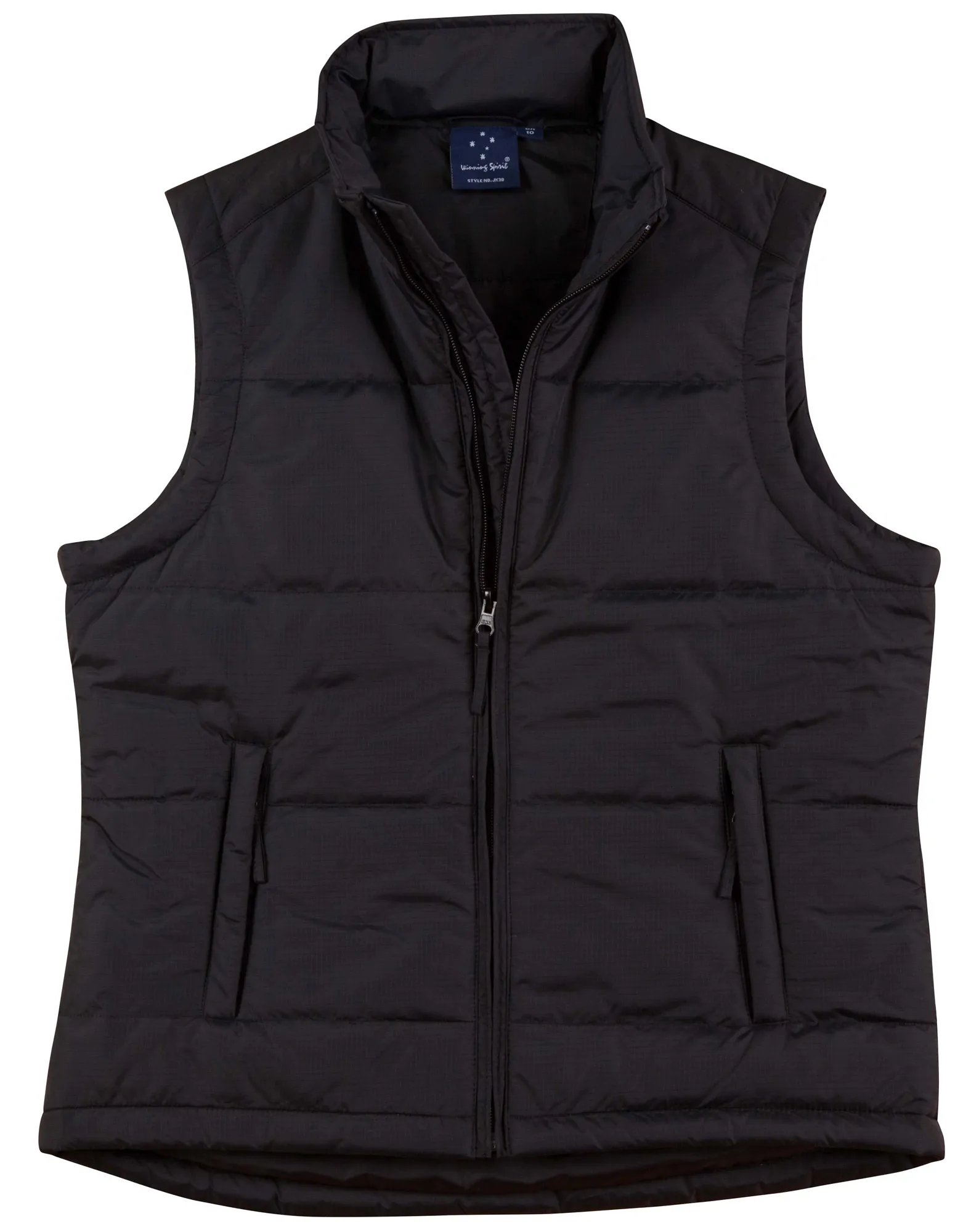 JK30_Black_l Rip-stop Padded Vest Ladies’