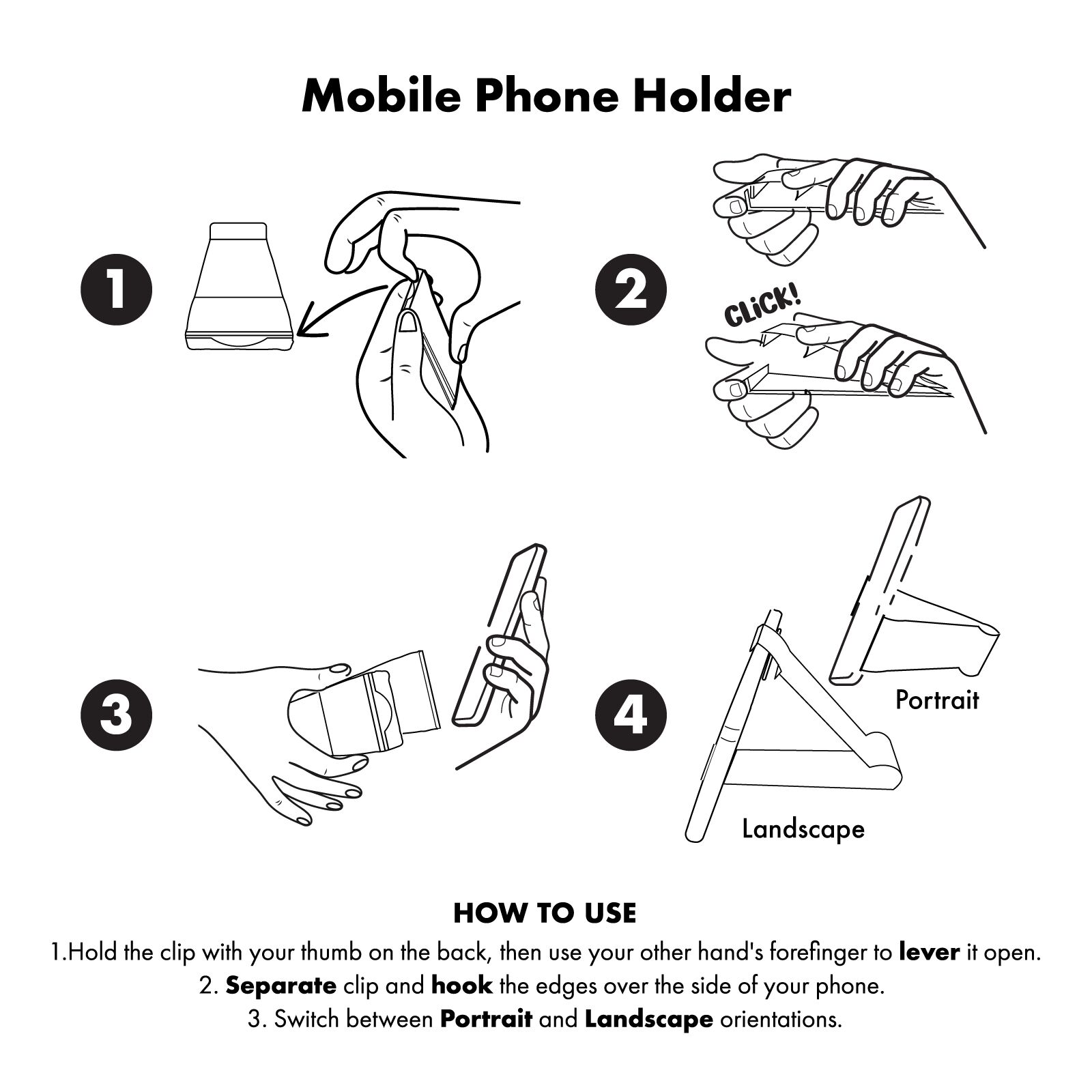 Grip Clip Phone Stand