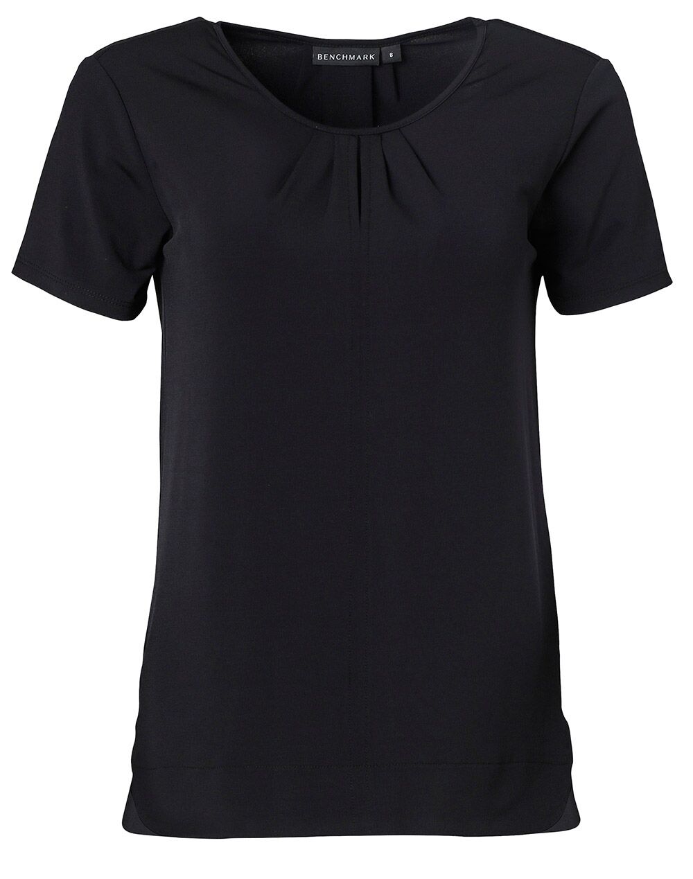 M8850_Black_l Ladies Short Sleeve Top Julia