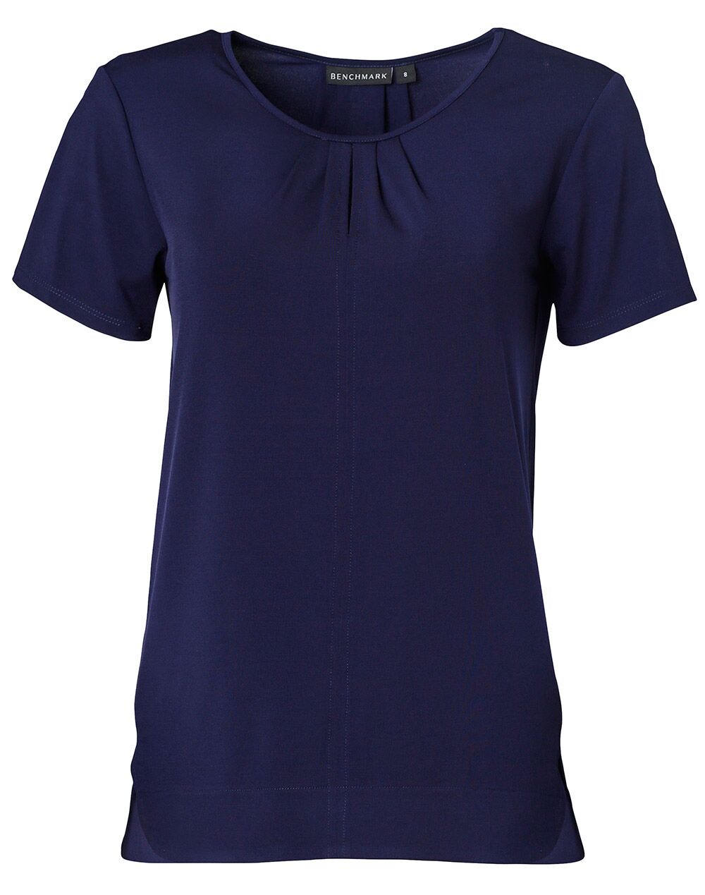 M8850_Navy_l Ladies Short Sleeve Top Julia
