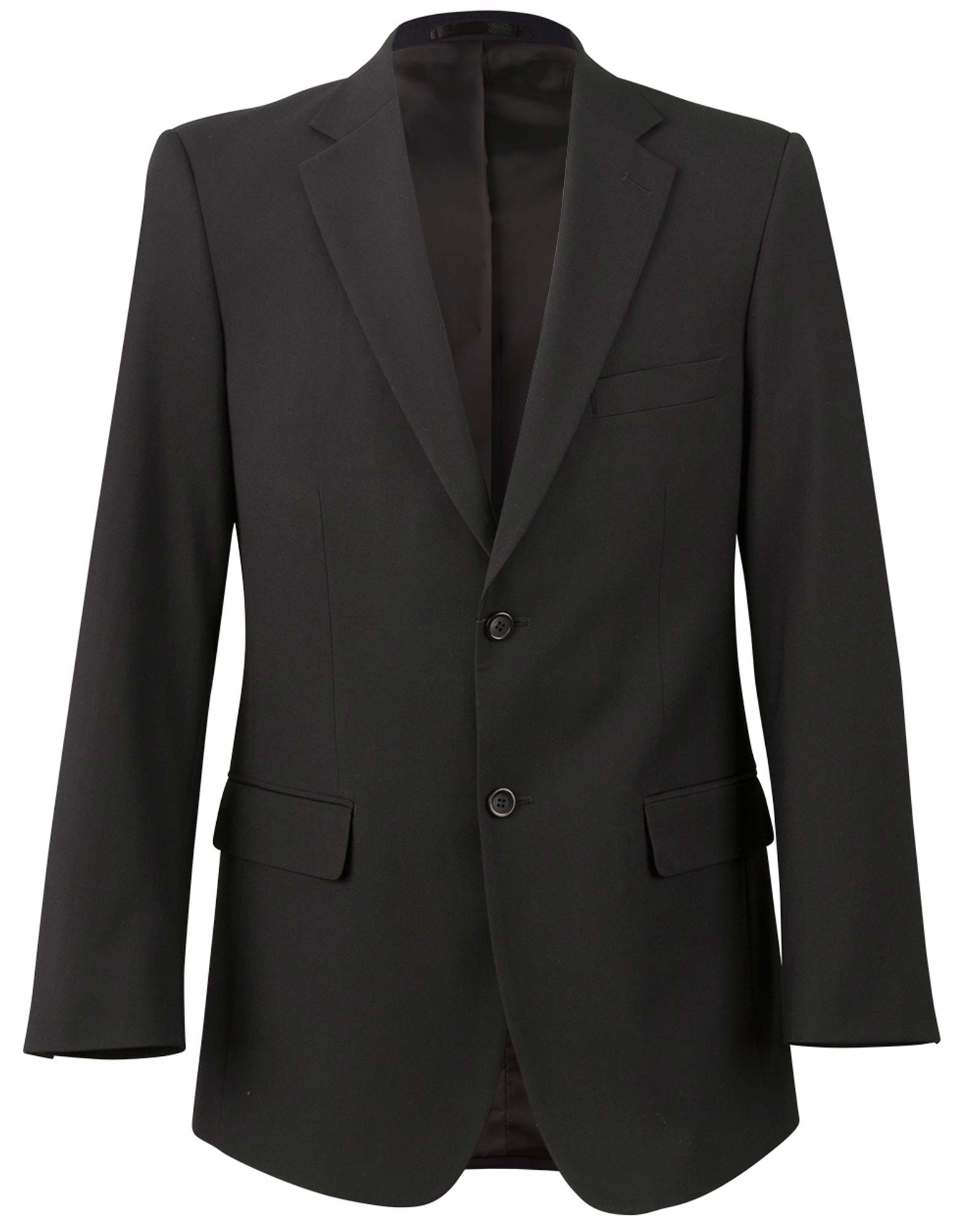 M9130_Black_l Men’s Poly/Viscose Stretch Jacket