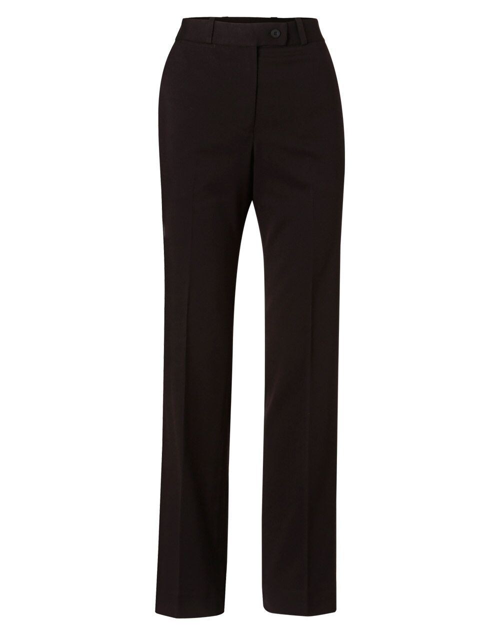 M9440_Black_l Women’s Poly/Viscose Stretch Flexi Waist Pants