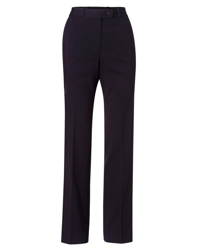 M9440_Navy_l Women’s Poly/Viscose Stretch Flexi Waist Pants