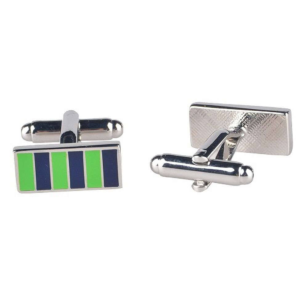 OFFESC_sample3 Custom Made Enamel Stripe Cufflinks