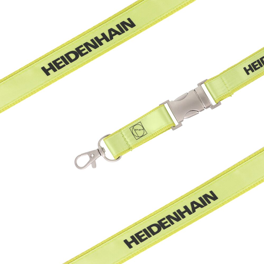 PCL10_yellow Poly Satin Lanyard