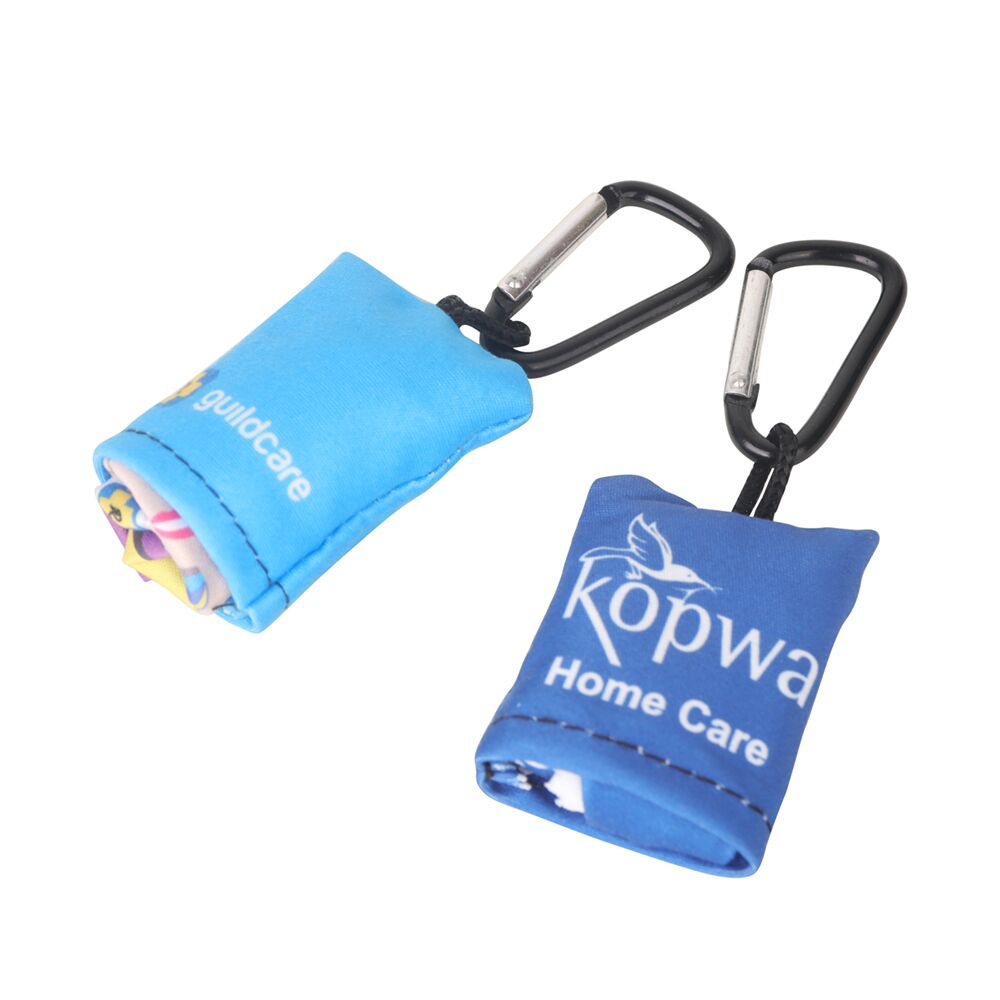 PCT003_sample2 Microfibre Lens Cloth with Carabiner
