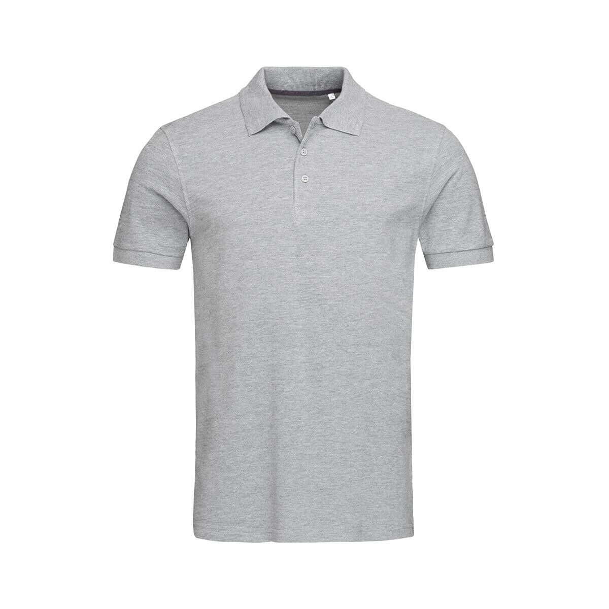 ST9060_Grey Heather Men’s Premium Cotton Polo