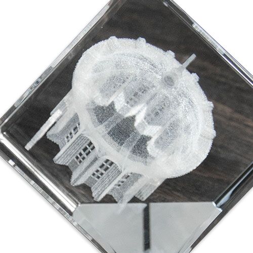 crystal-3 Custom Made Crystal Diamond Paperweight