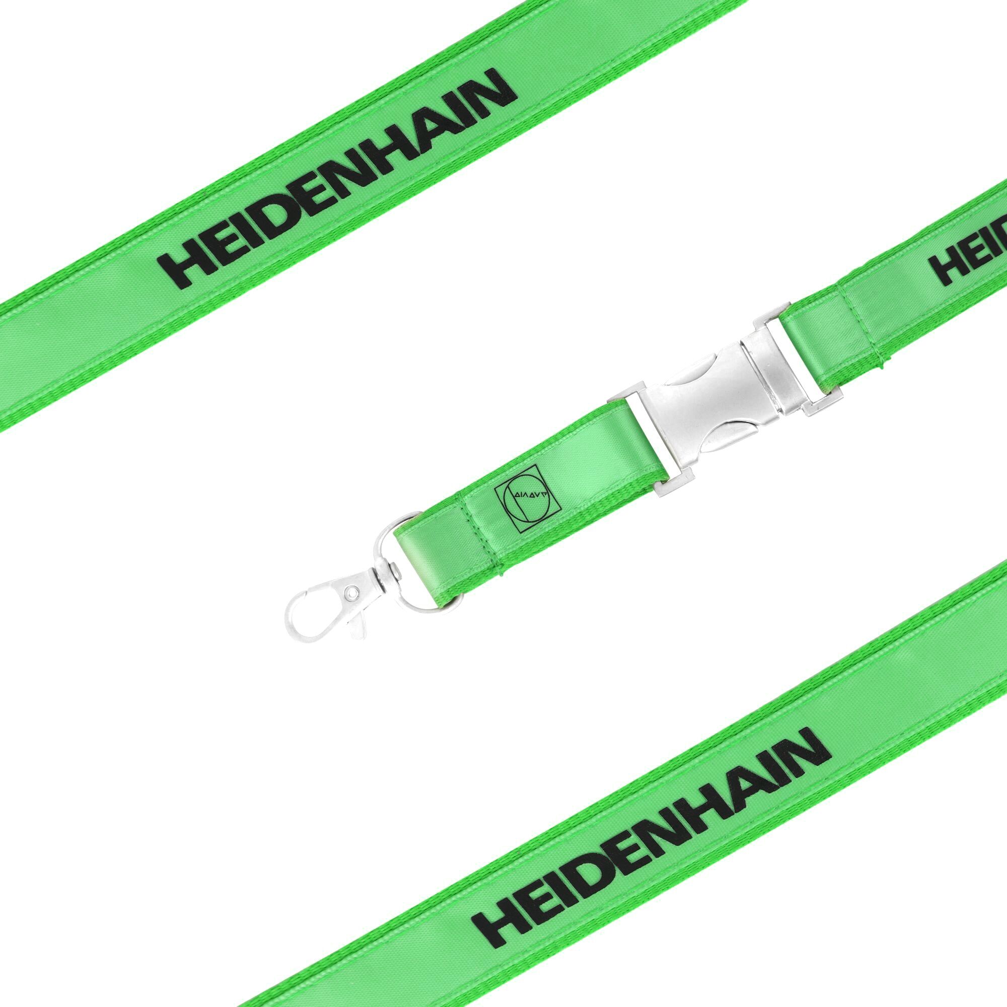 green Poly Satin Lanyard