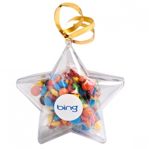 Acrylic Stars Filled with Mini M&Ms 50G