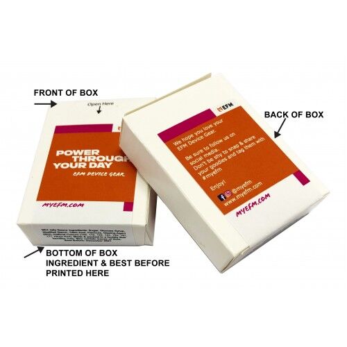 Flip Lid Cardboard Box with Chewy Mints 25g