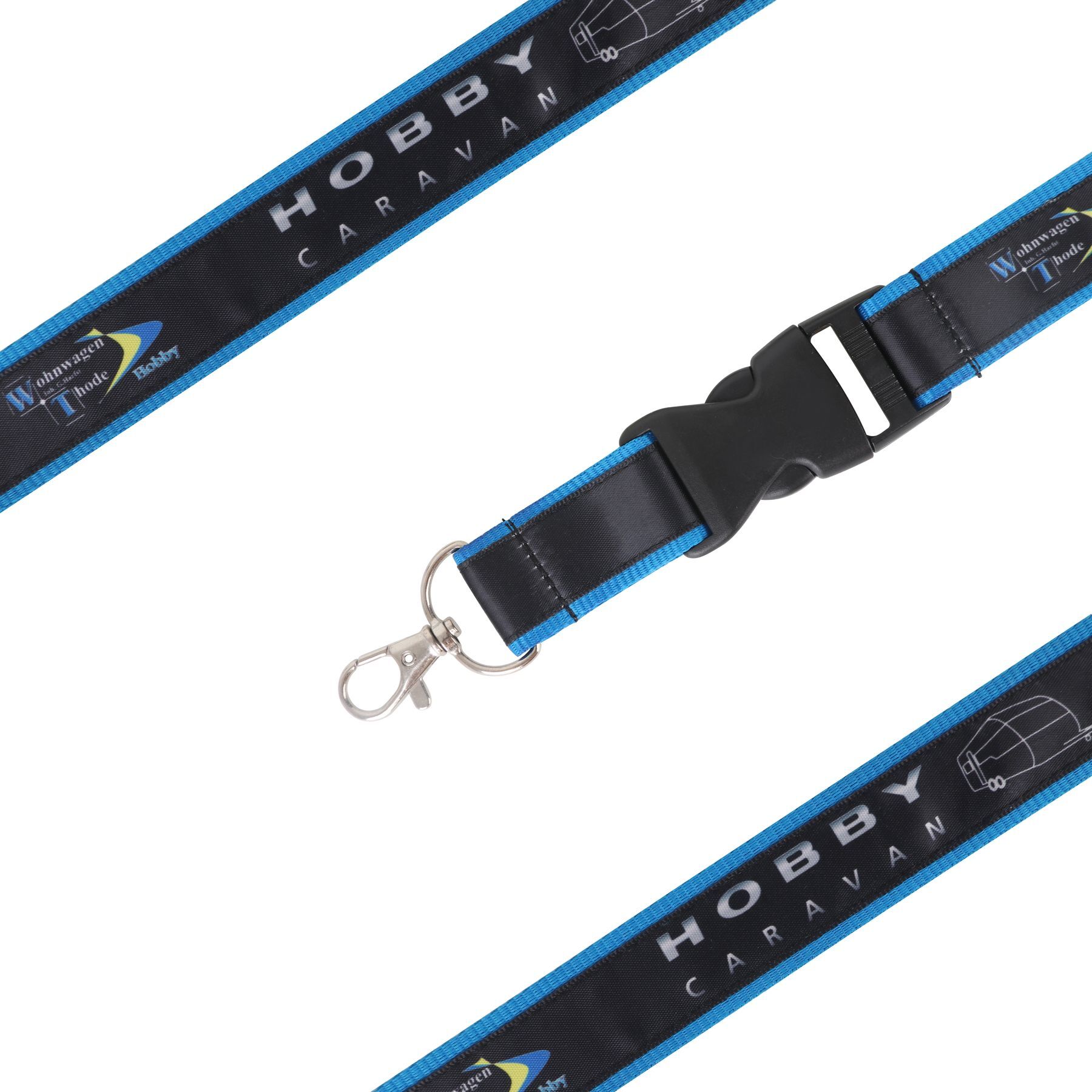 navyblue Poly Satin Lanyard