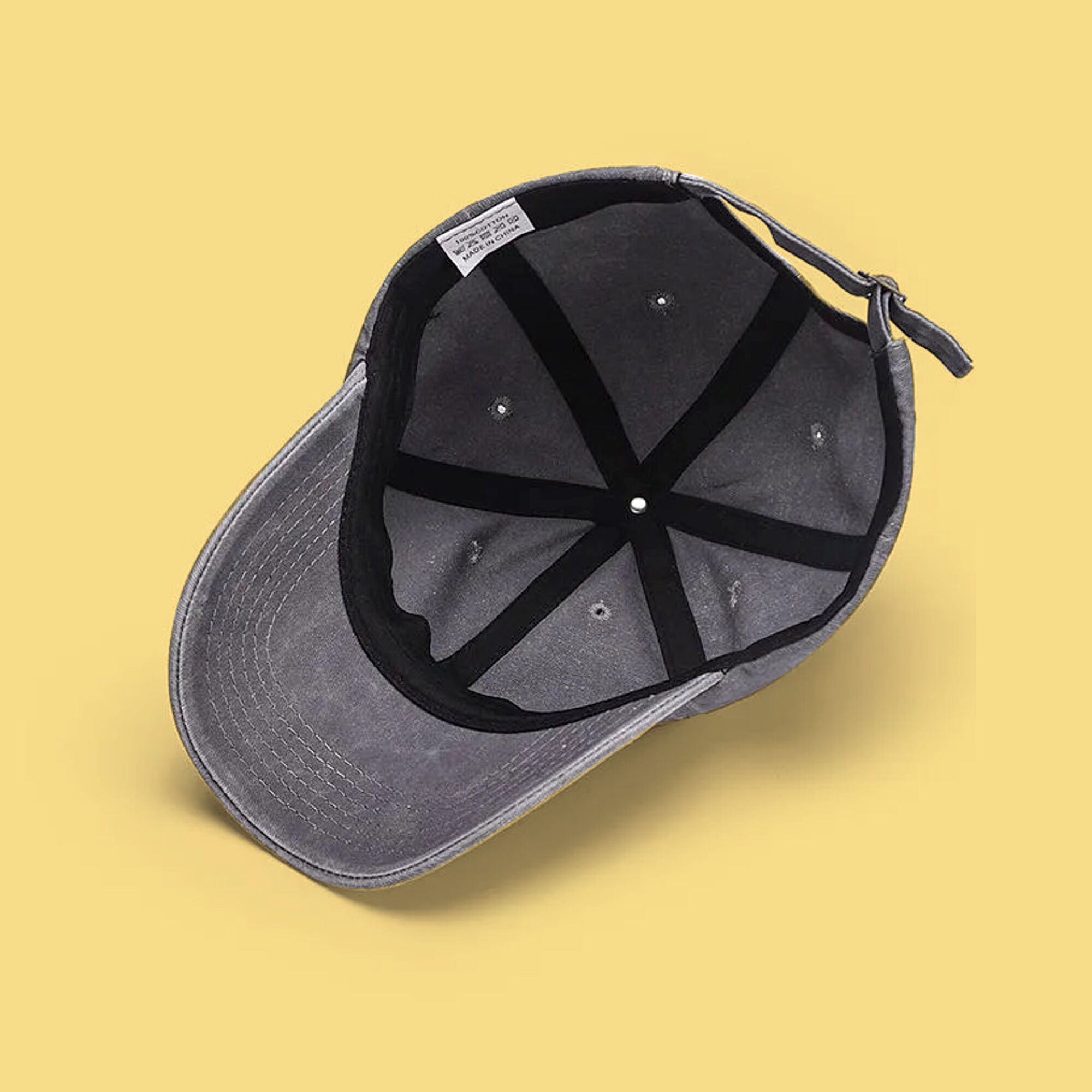 grey-washed-cap-inside_.jpeg Washed Cotton Dad Cap